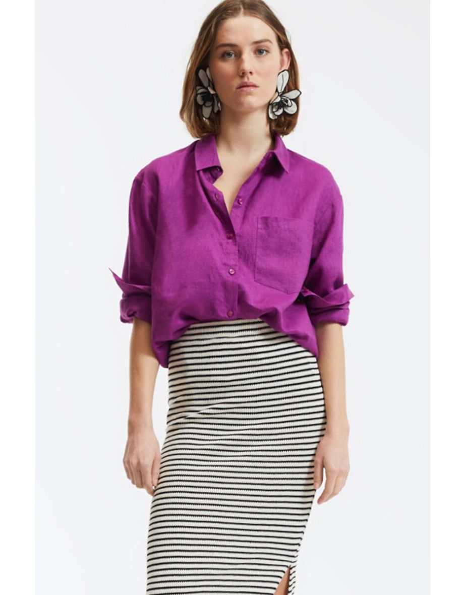 Signatures MarlÃ¨ne Oversize Shirt in Linen