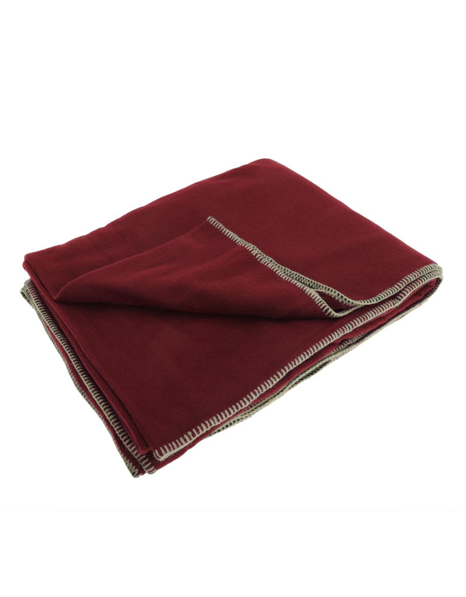 Result Plain Warm Outdoor Fleece Blanket (330gsm) - Rococco Red