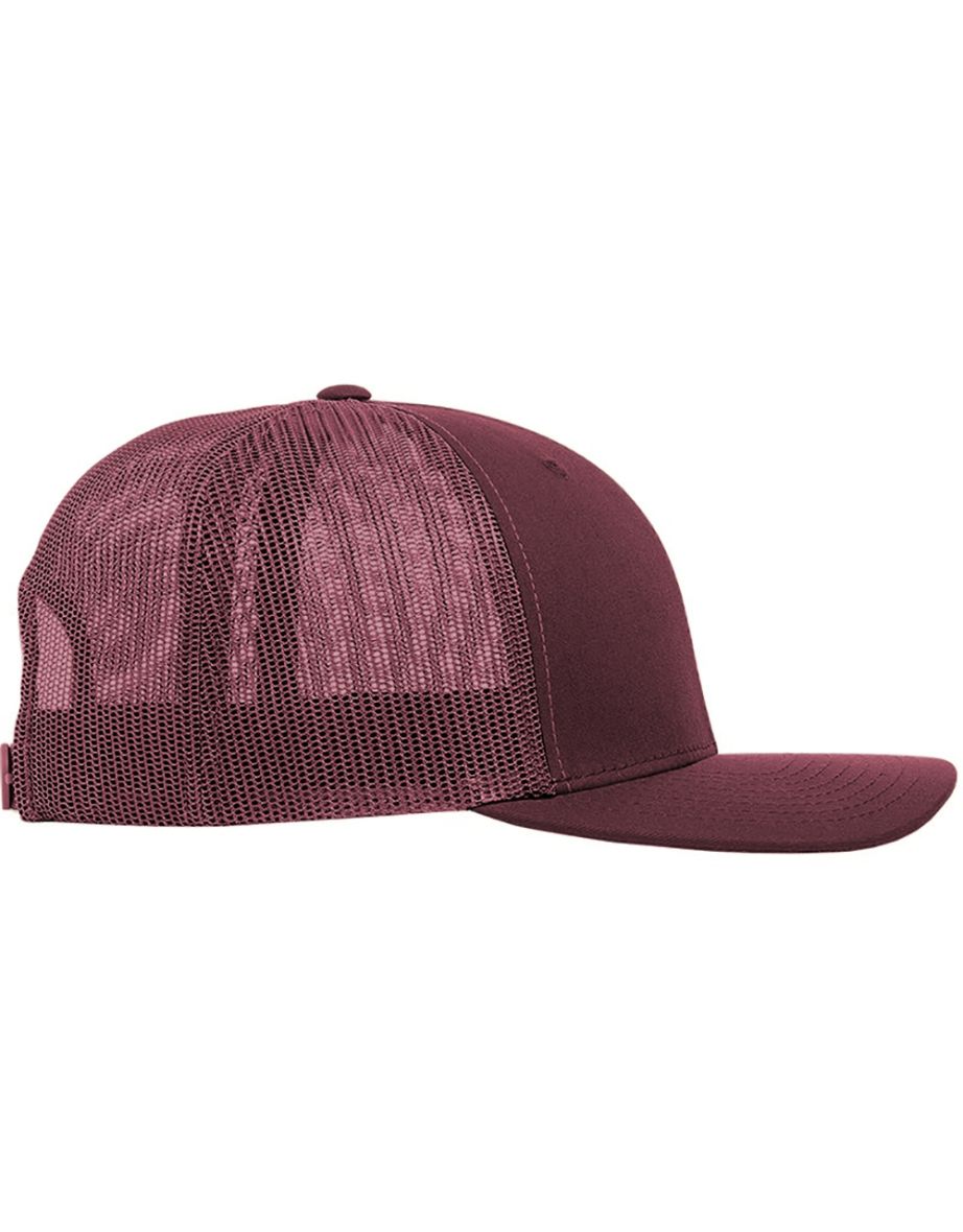 Yupoong Flexfit Retro Snapback Trucker Cap - Maroon - 1