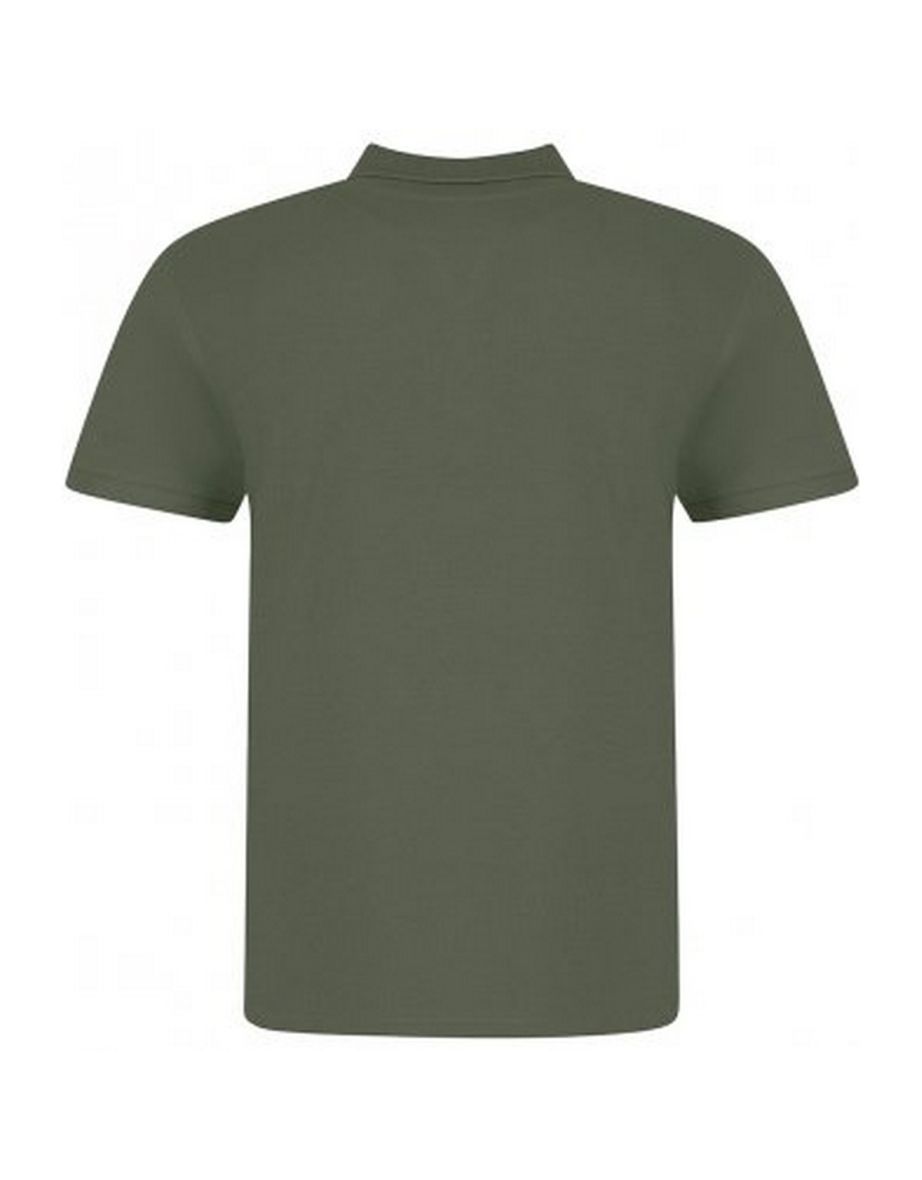 Awdis Mens Piqu Cotton Short-Sleeved Polo Shirt - Earthy Green - 1