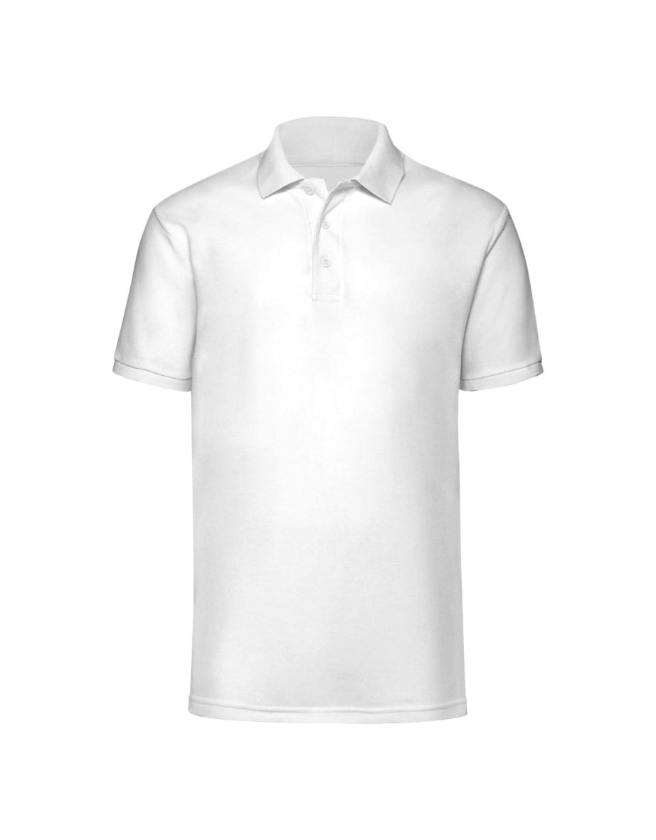 Jerzees Colours Mens Ultimate Cotton Short Sleeve Polo Shirt - White