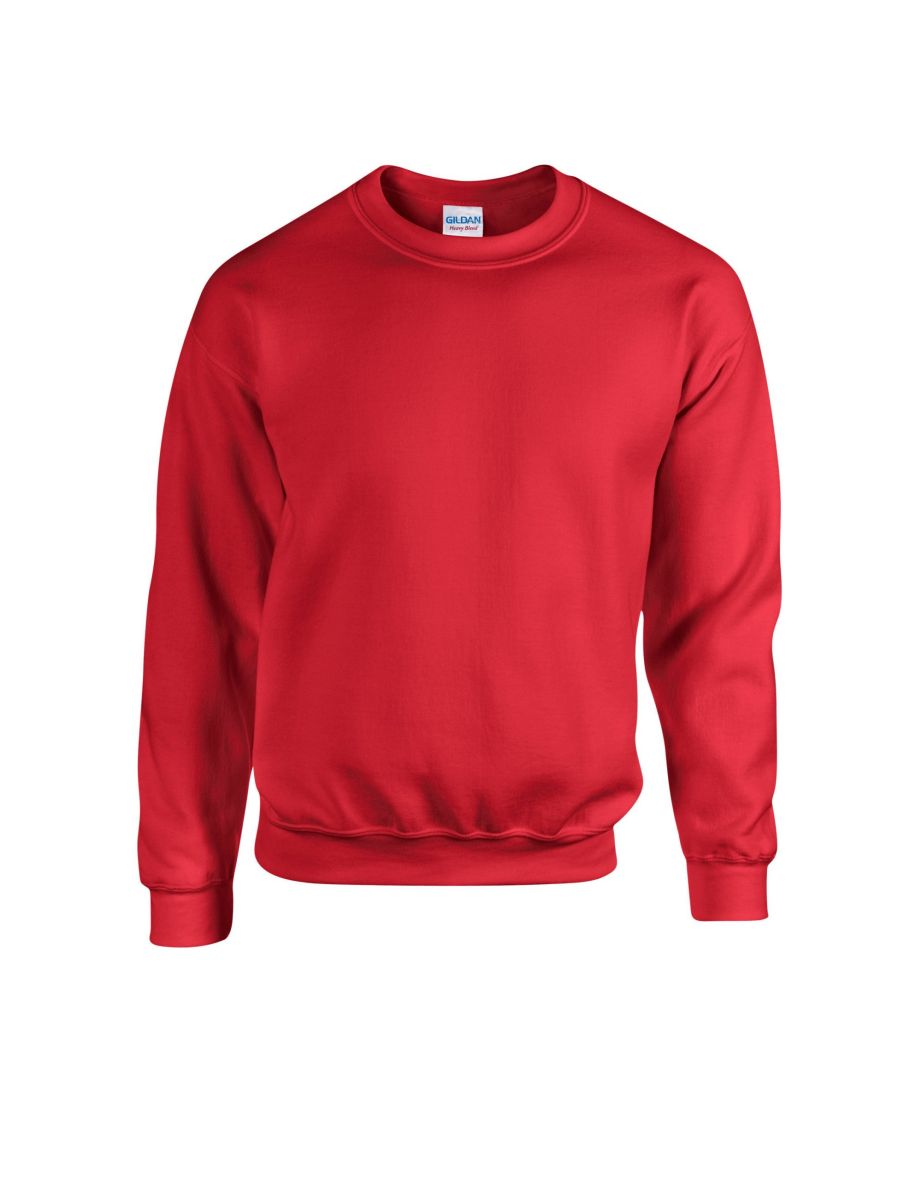 Gildan Mens Heavy Blend Sweatshirt - Red