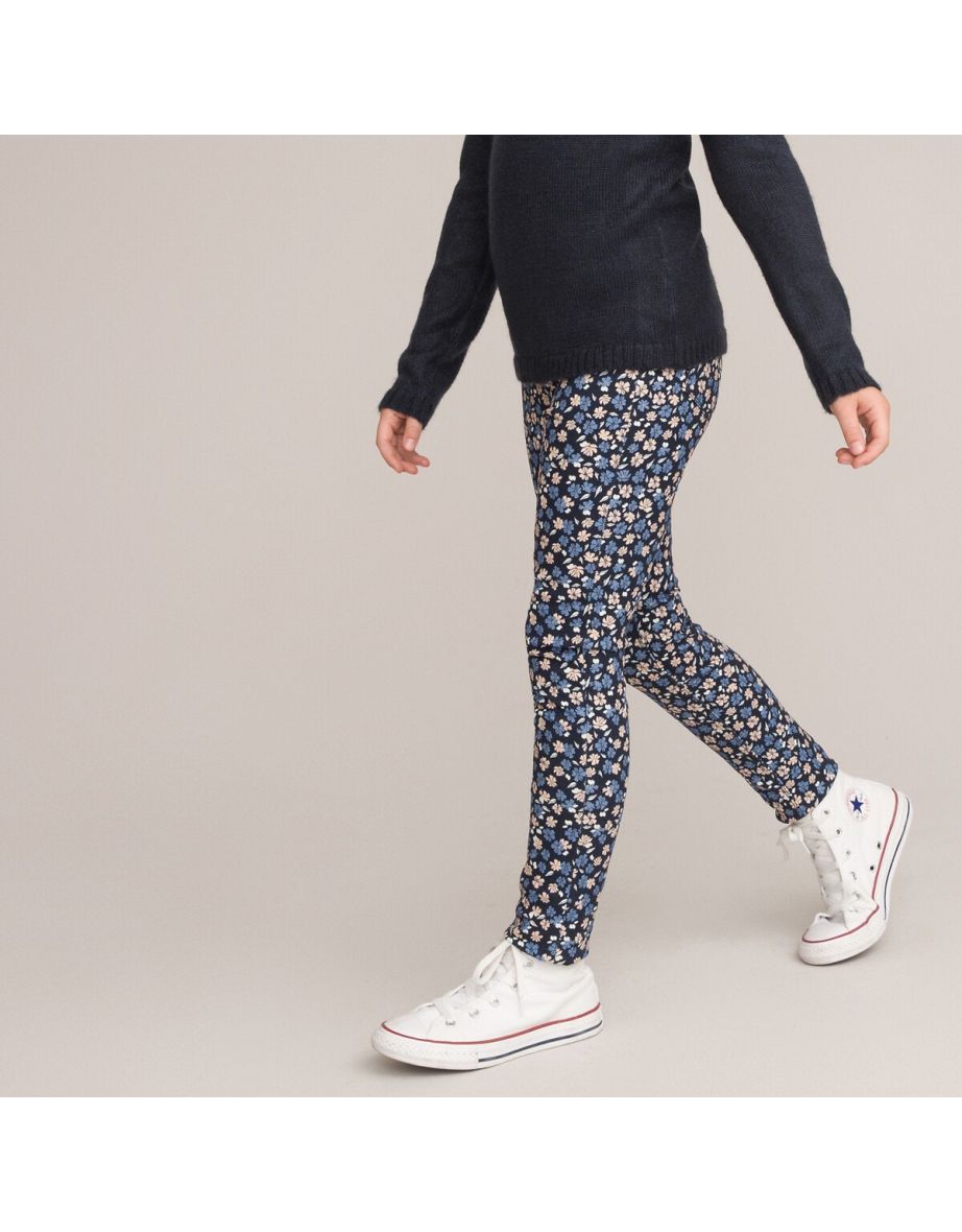 Floral Print Cotton Treggings - 4