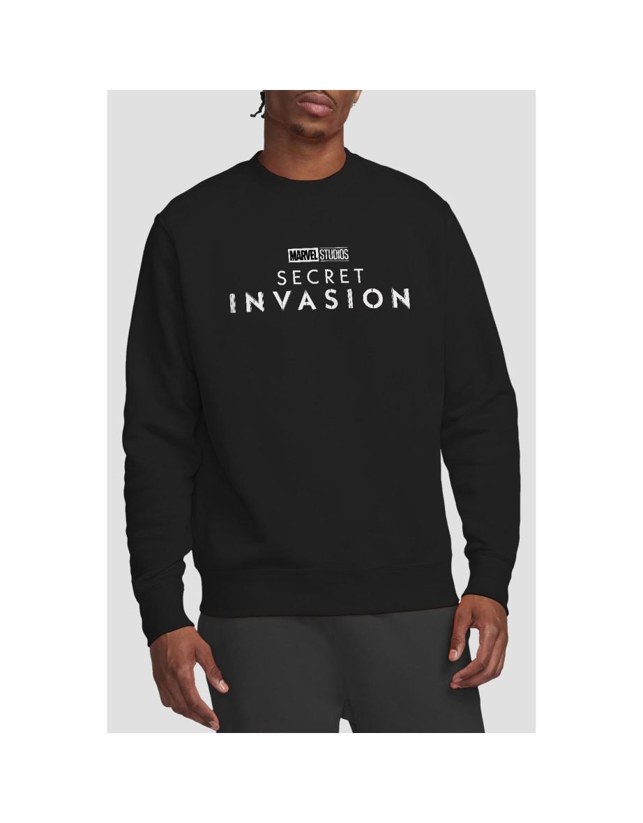 Marvel Unisex Adult Secret Invasion Logo Sweatshirt - Black