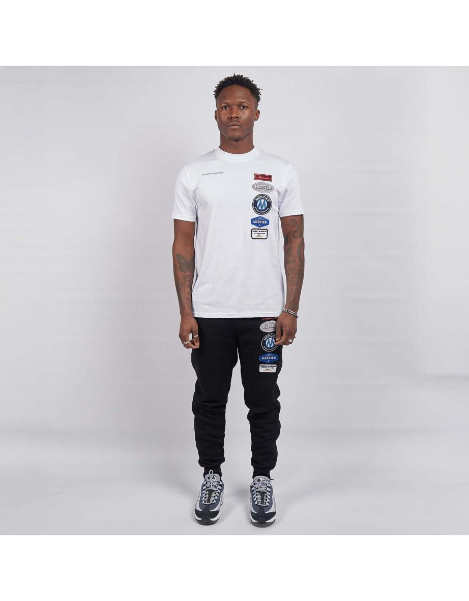 Men's Mercier Hybrid Badge T-Shirt in White