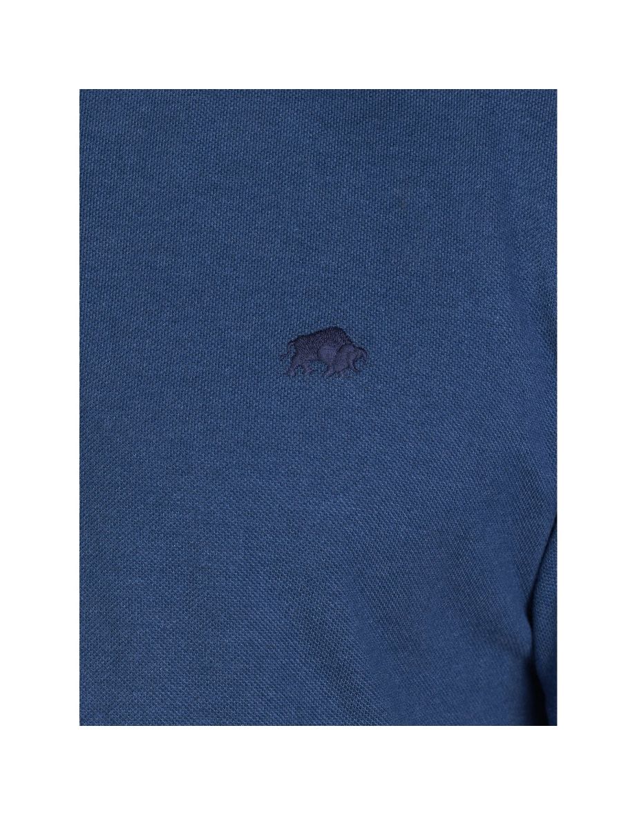 Raging Bull Mens Classic Organic Polo Shirt - Denim - 3