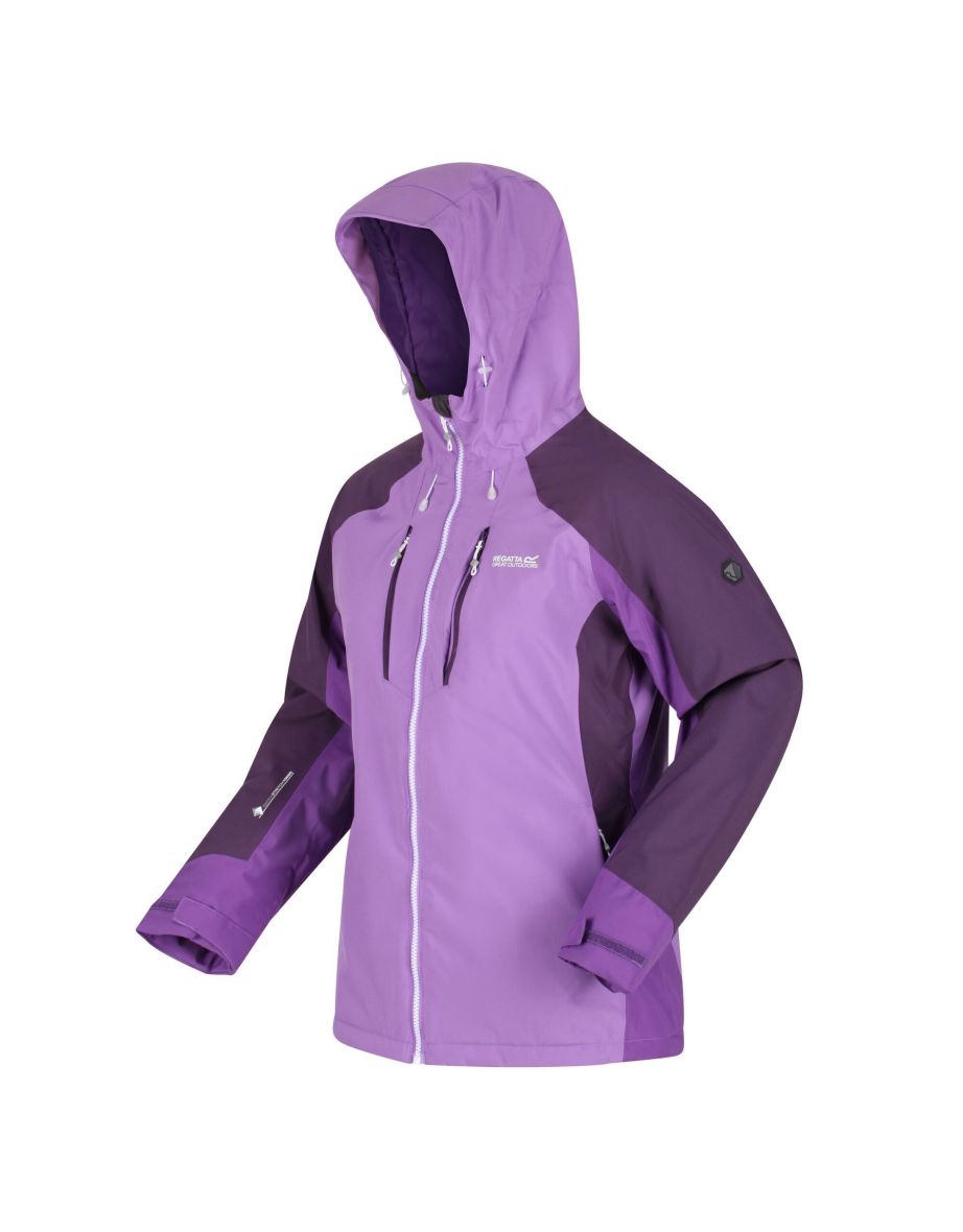 Regatta Womens/Ladies Highton Stretch II Waterproof Padded Jacket - Hyacinth/Purple Sapphire/Dark Aubergine - 3