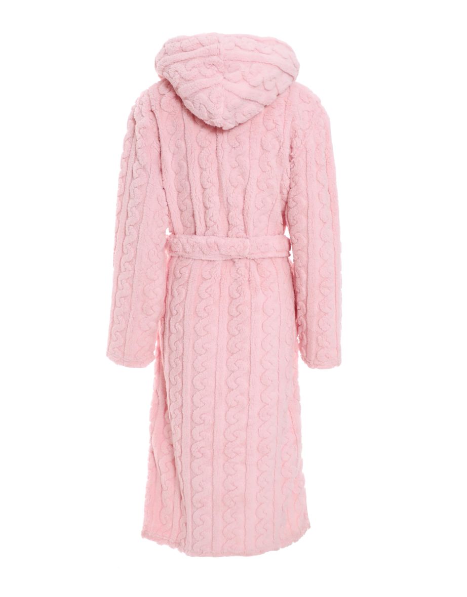 Quiz Pink Textured Fleece Robe