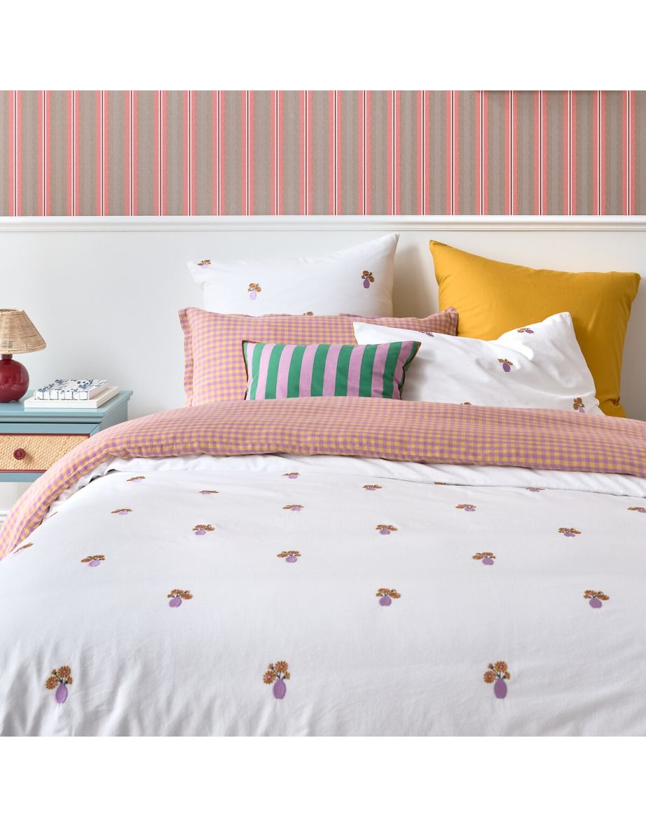 Scenario Plain 100% Washed Cotton Pillowcase - 1