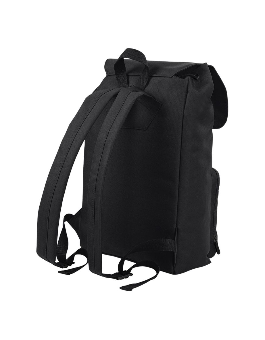 BagBase Vintage Laptop Backpack - Black/Black - 1