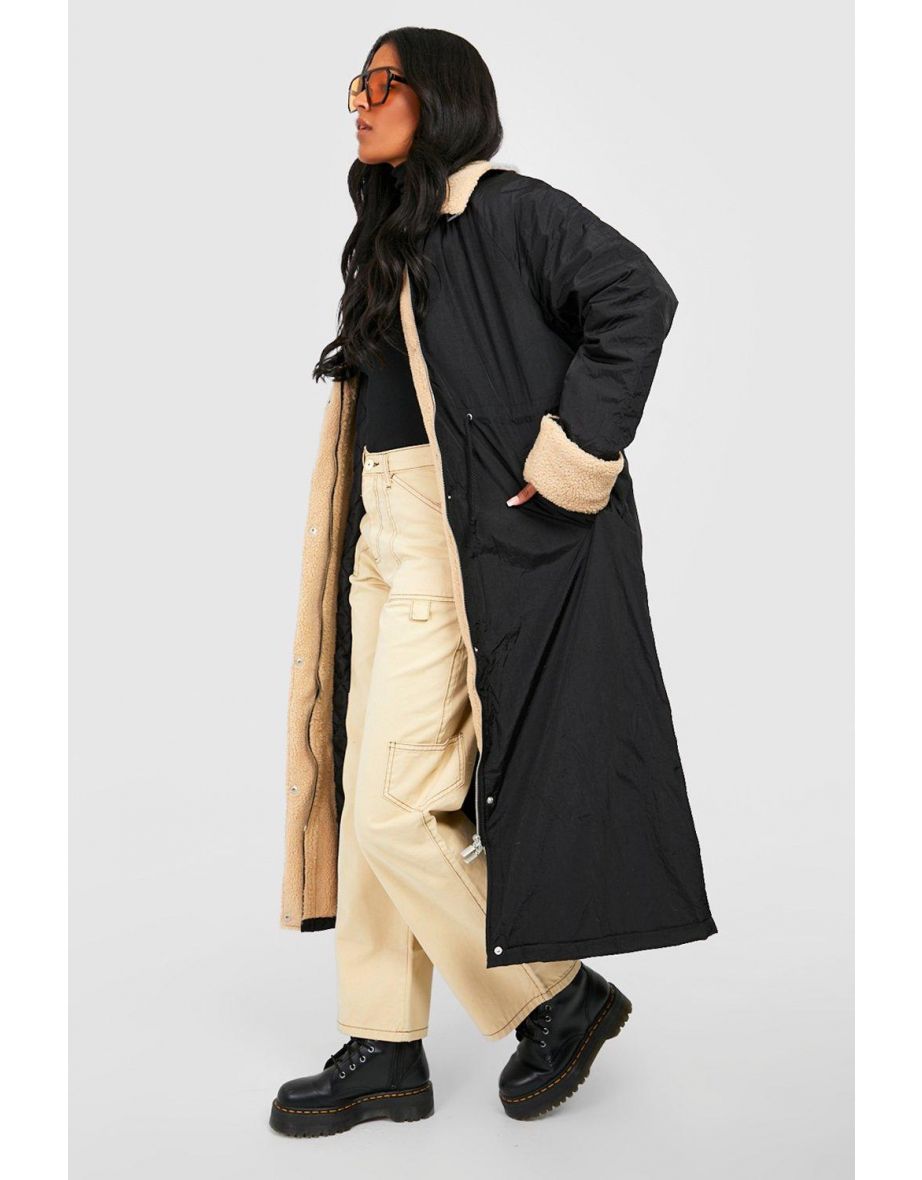 Tall Borg Lined Parka - black - 3