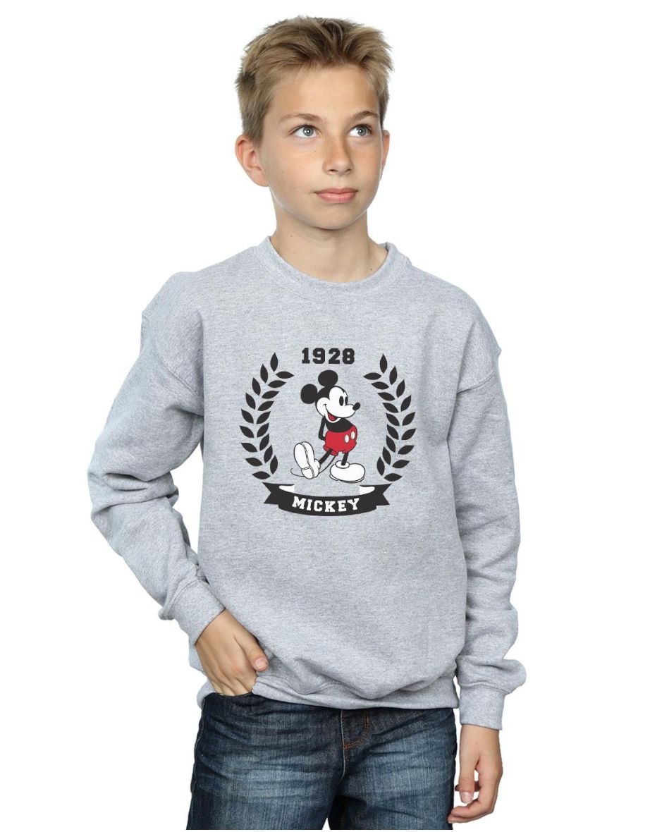 Disney Boys Mickey Mouse Laurel Sweatshirt - Sports Grey