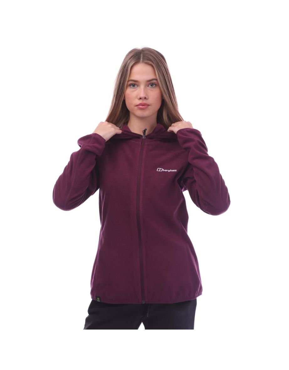 Women's Berghaus Kedron Eco Hooded Fleece Jacket in Purple