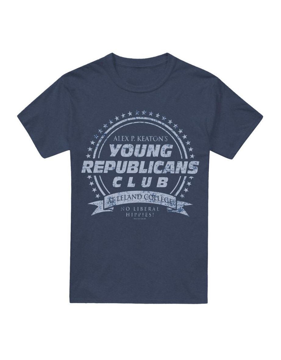 Family Ties Unisex Adult Young Republicans Club T-Shirt - Navy