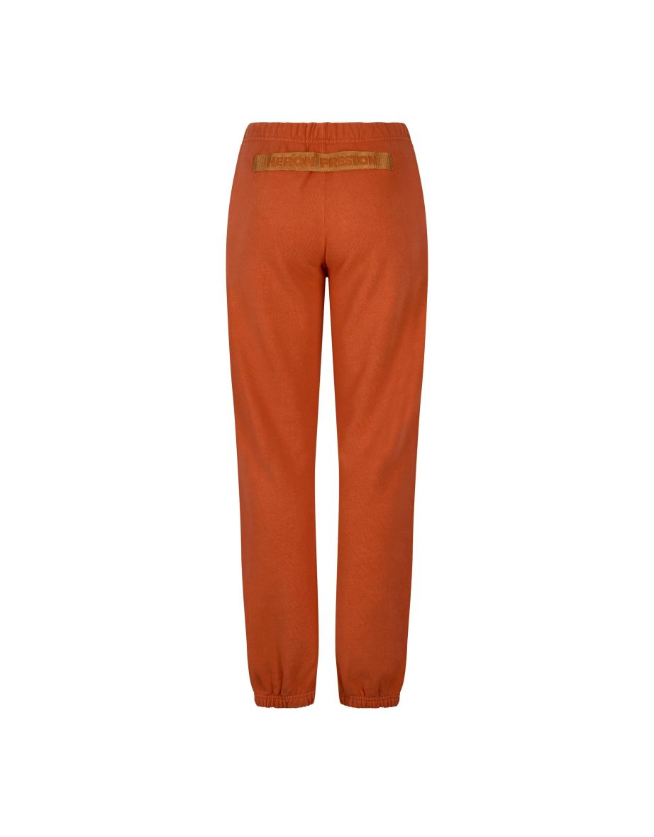 Women's Heron Preston CTNMB Tape Sweatpants in Orange - 1
