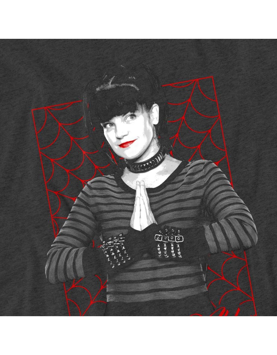 NCIS Unisex Adult Abby Web T-Shirt - Charcoal - 3