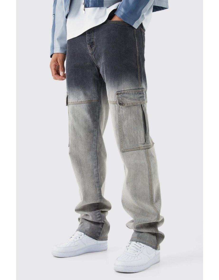 Ripped hot sale cargo trousers