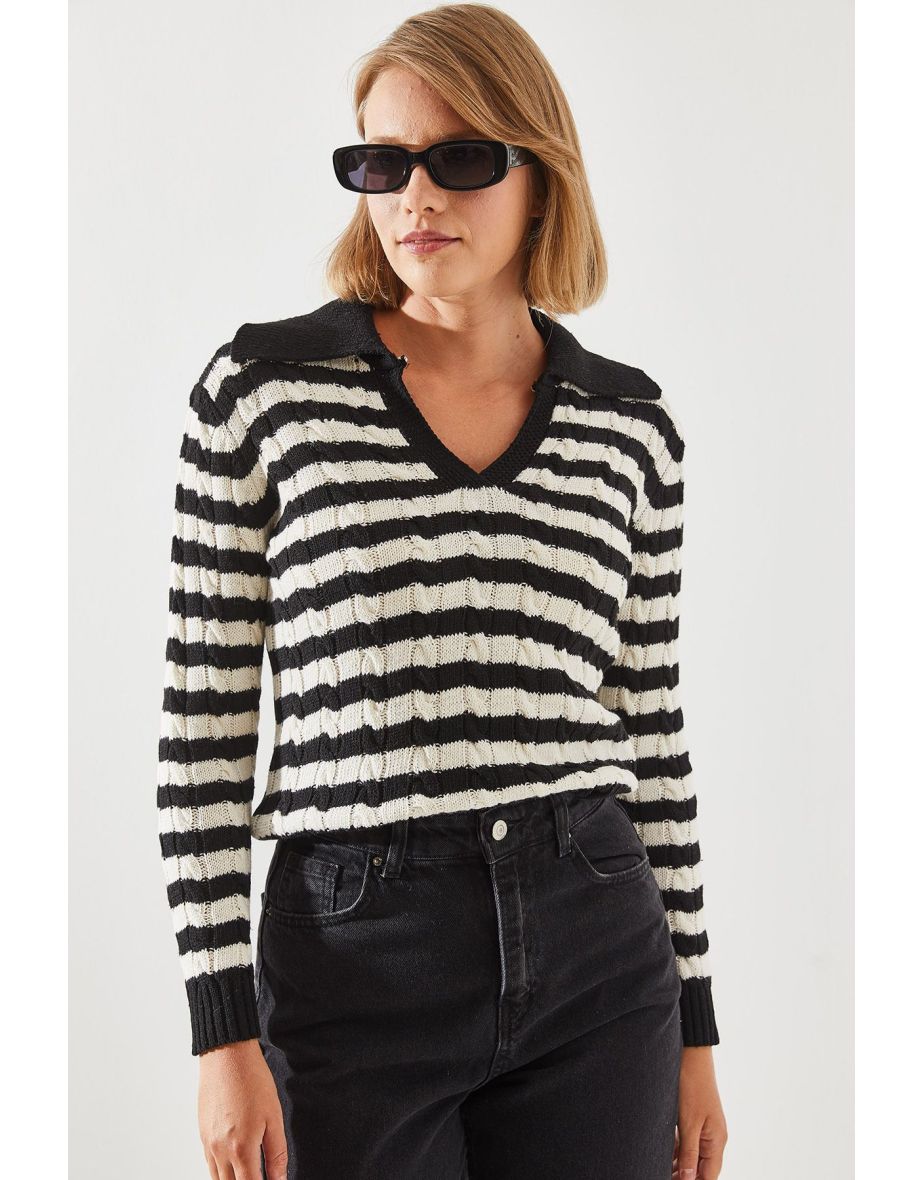 Hair Polo Neck Sweater