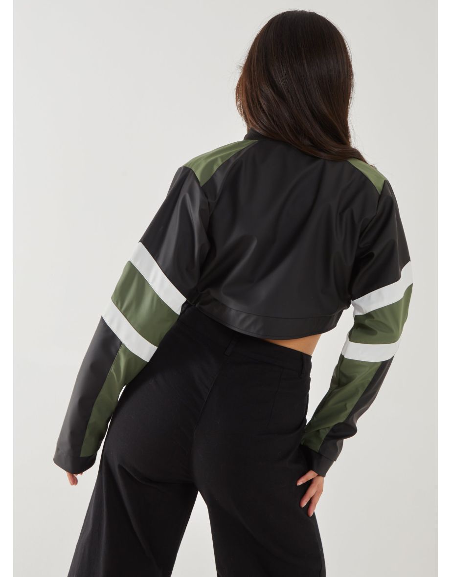 Cropped Racer Jacket - 3