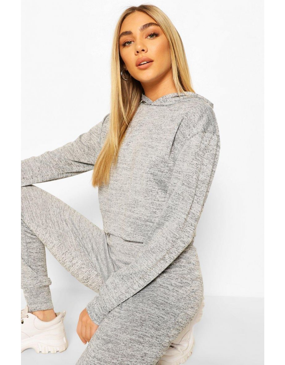Melange Knitted Set - grey