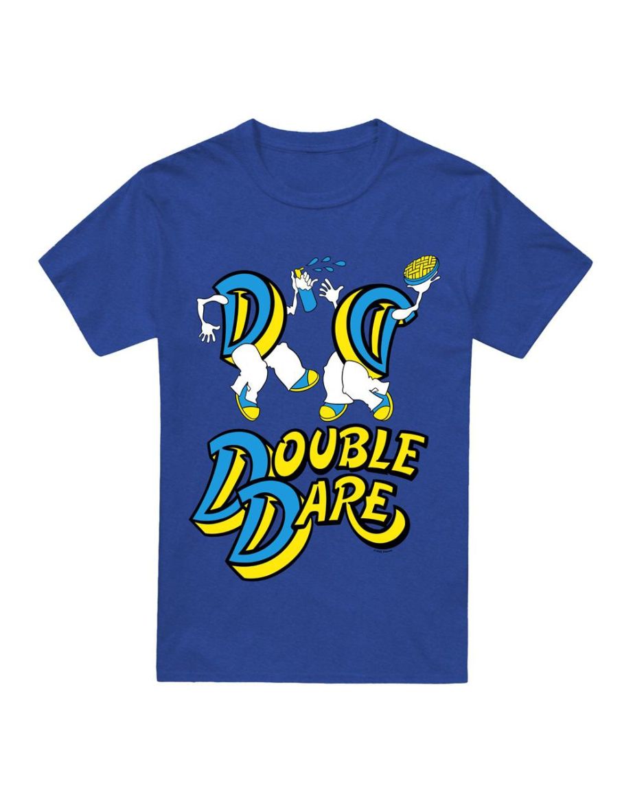 Double Dare Unisex Adult Vintage Logo T-Shirt - Royal Blue