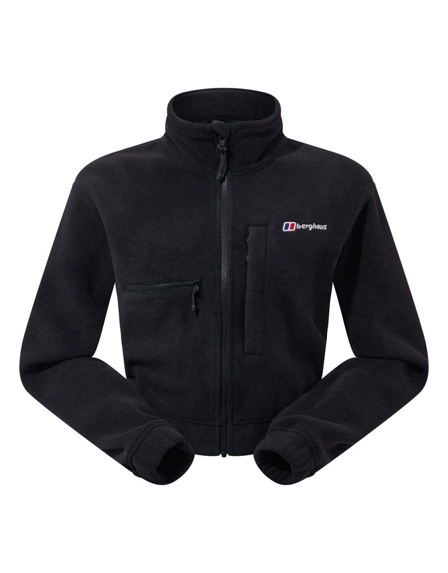 Women's Berghaus Urban Cropped Co-Ord Fleece Jacket in Black