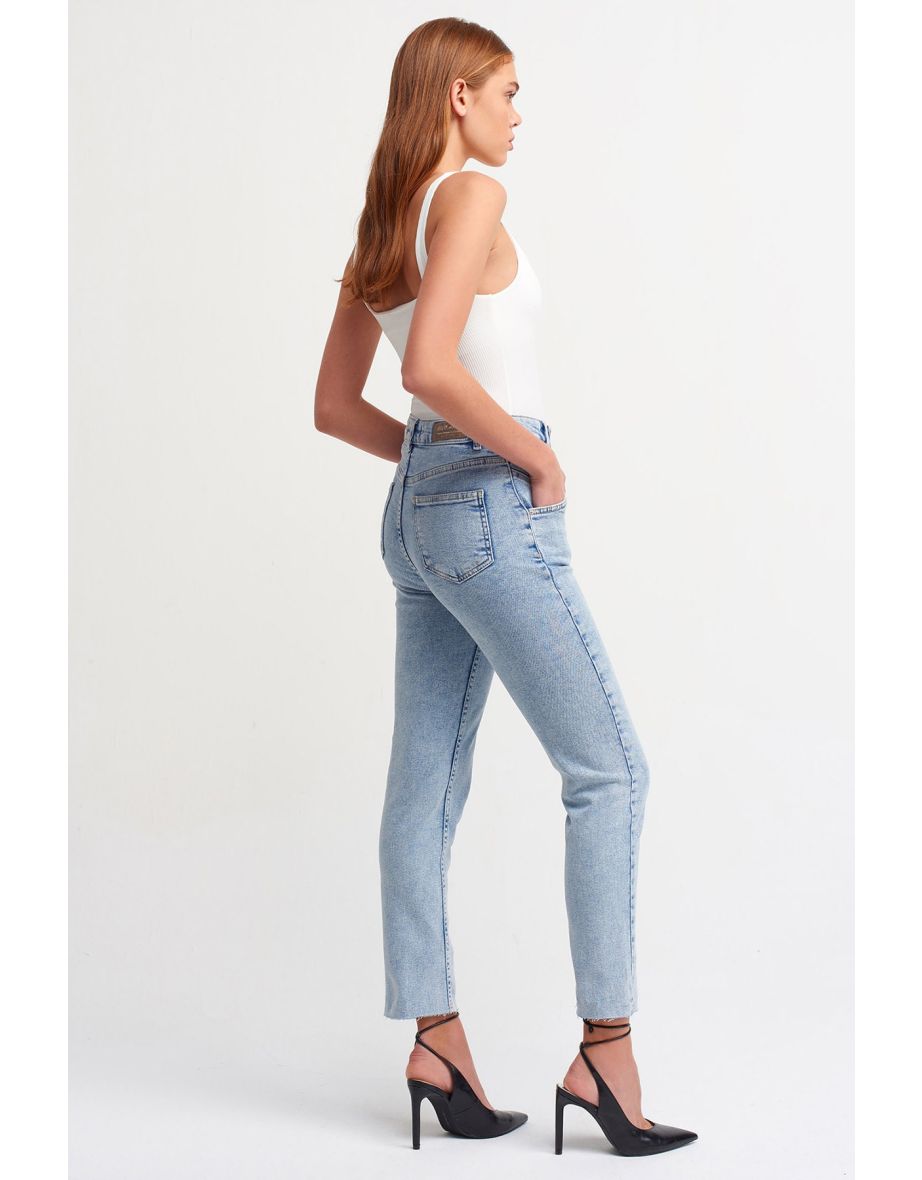 Women's Lycra Pants with a Front Slit - 3