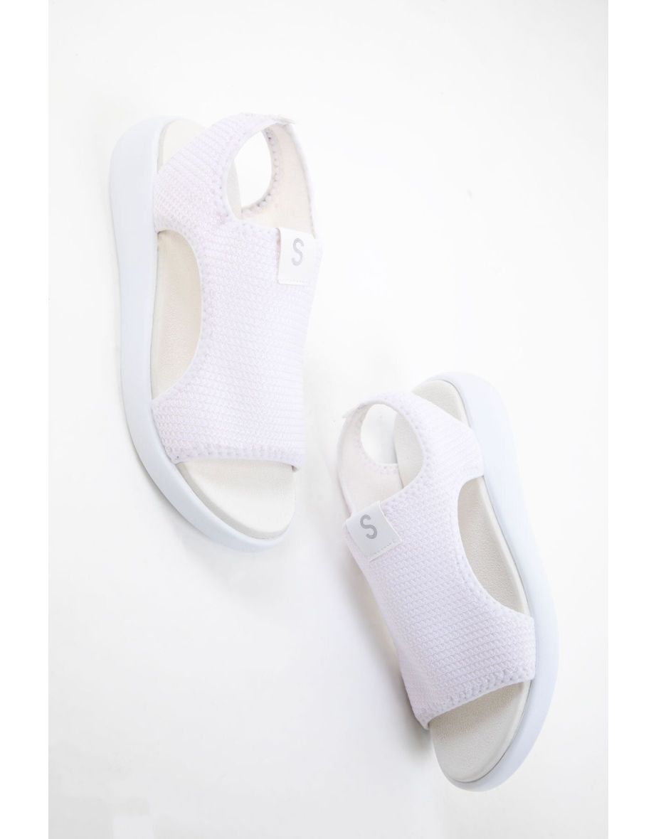 White Women's Sandals 16136 - 4