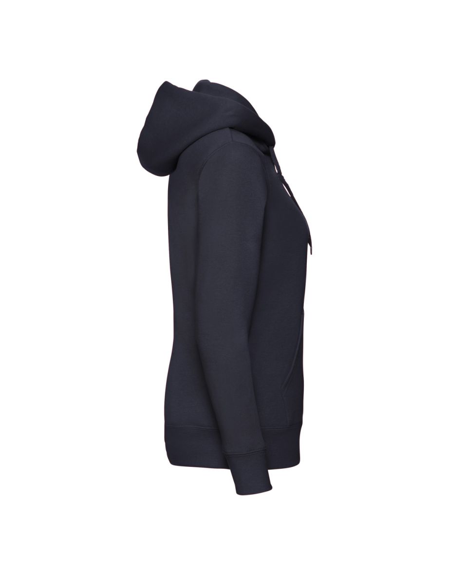 Fruit of the Loom Womens/Ladies Premium Lady Fit Full Zip Hoodie - Deep Navy - 2