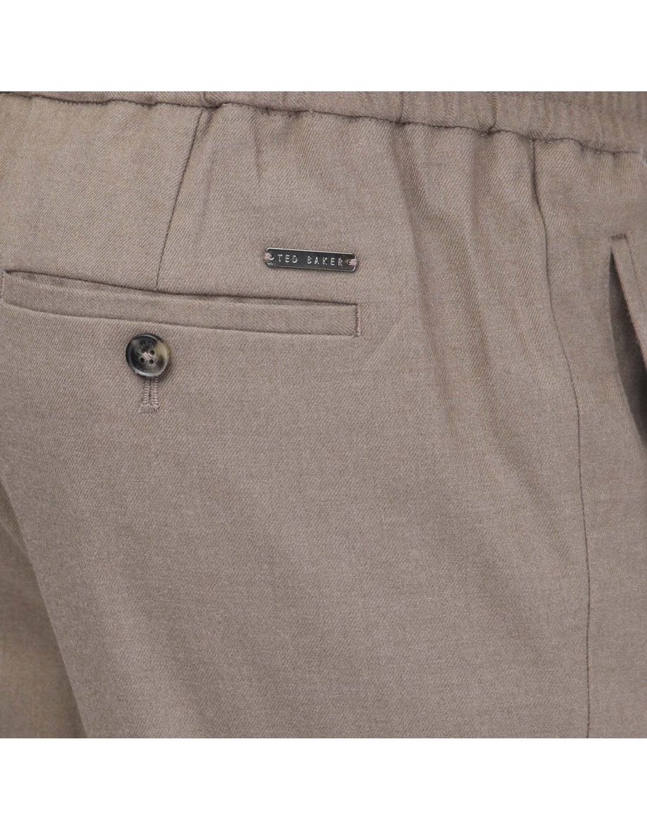 Men's Ted Baker Giggs Slim Fit Drawcord Trousers in Brown - 2
