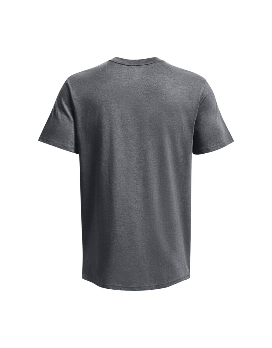 Men's Under Armour M Logo Emb Heavyweights T-Shirt in Grey - 1
