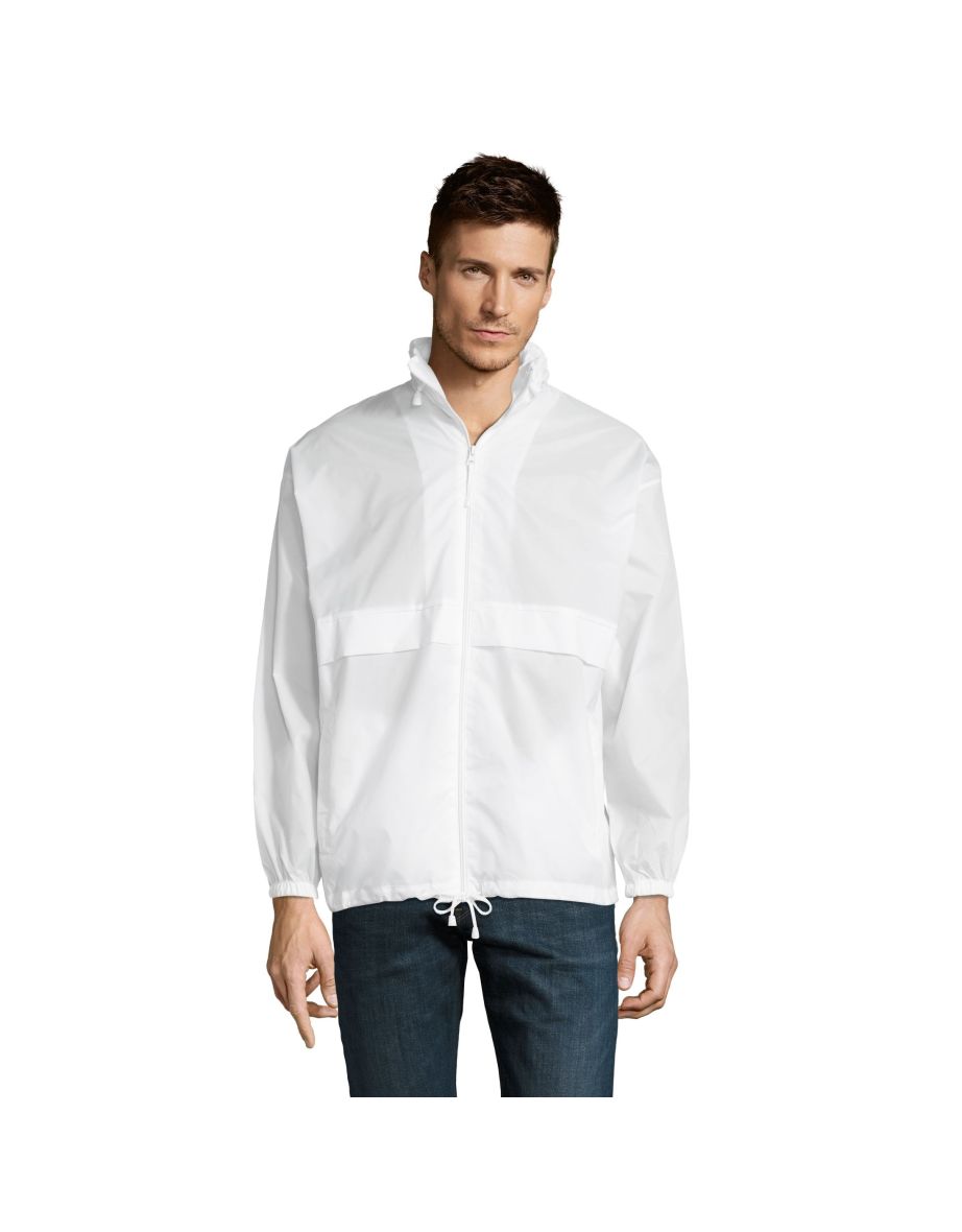 SOLS Surf Windbreaker Lightweight Jacket - White
