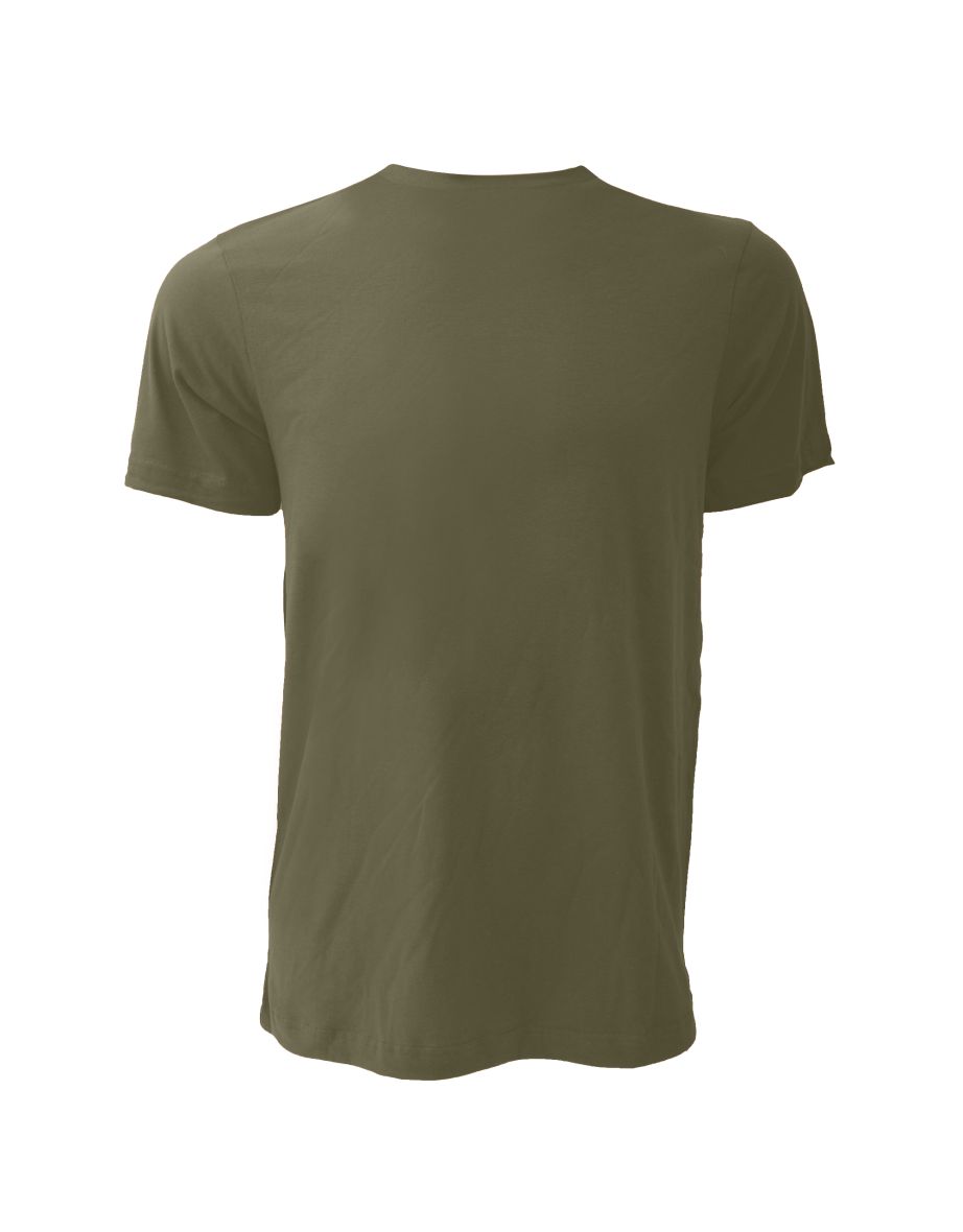 Canvas Unisex Jersey Crew Neck T-Shirt / Mens Short Sleeve T-Shirt - Military Green - 2