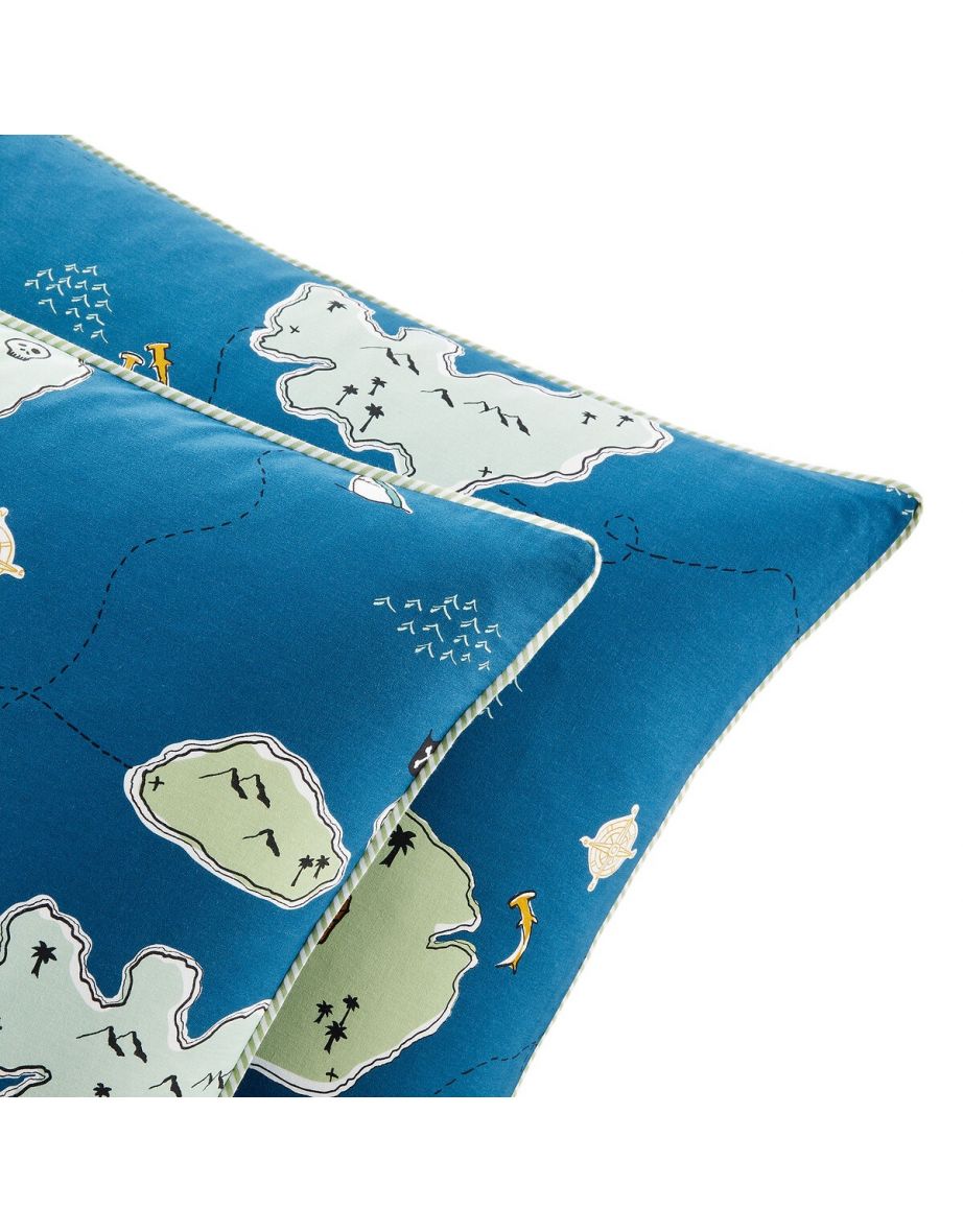 Trezoro Treasure Island 100% Cotton Pillowcase - 1