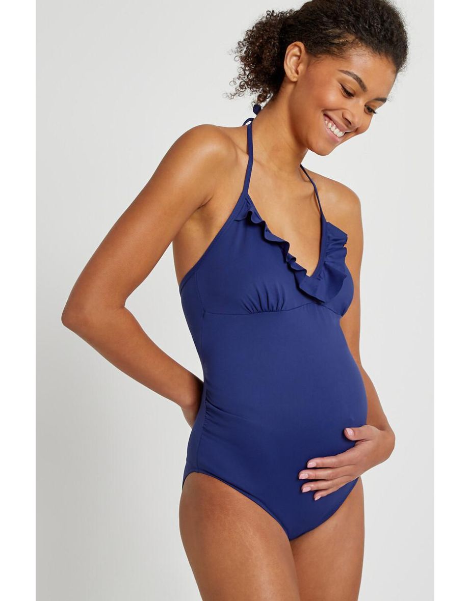 Shop Backless Maternity Swimsuit Online in Bahrain VogaCloset