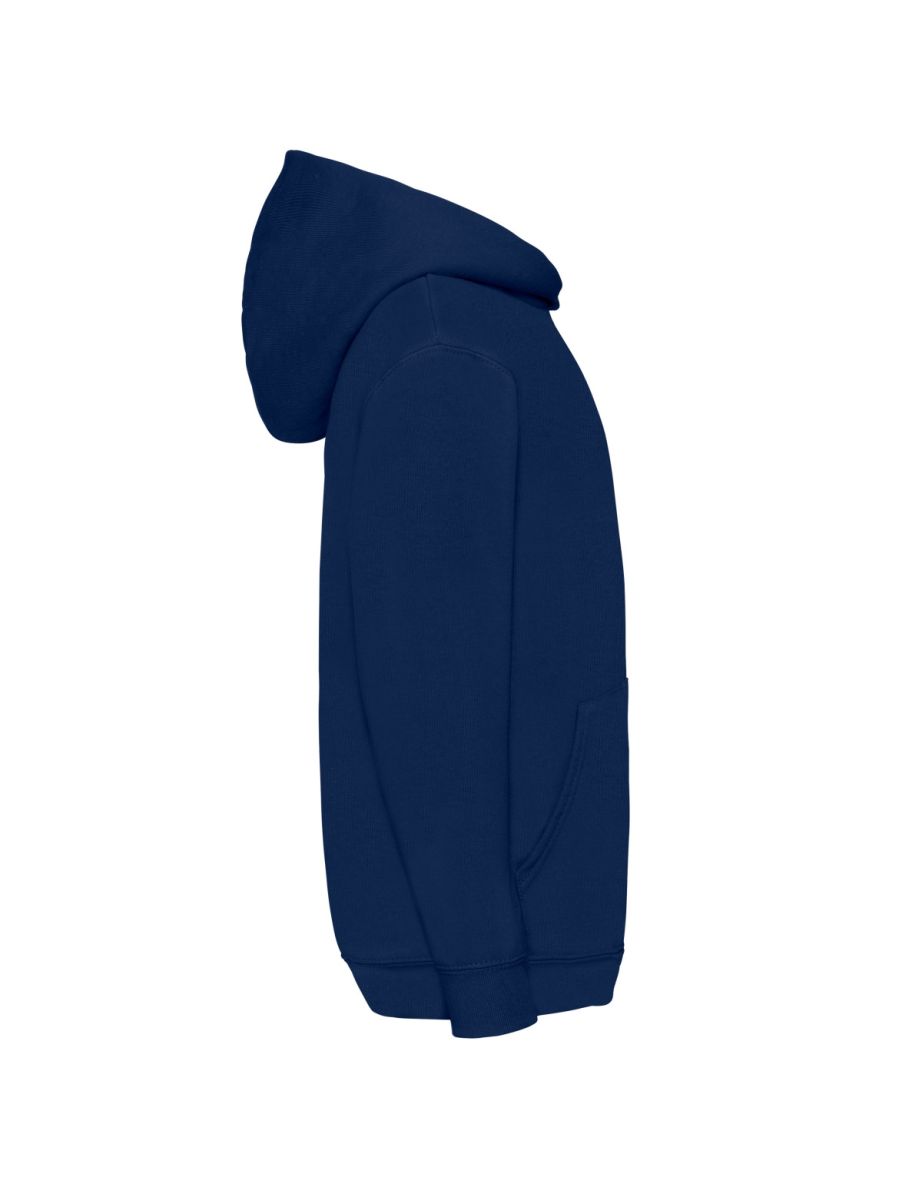 Fruit Of The Loom Childrens Unisex Hooded Sweatshirt / Hoodie - Navy - 1