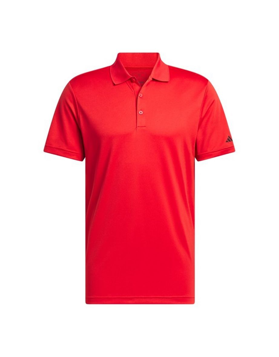 Adidas Clothing Mens Performance Polo Shirt - Collegiate Red