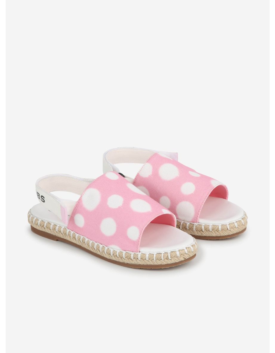 Girls Open Toe Espadrilles in Pink