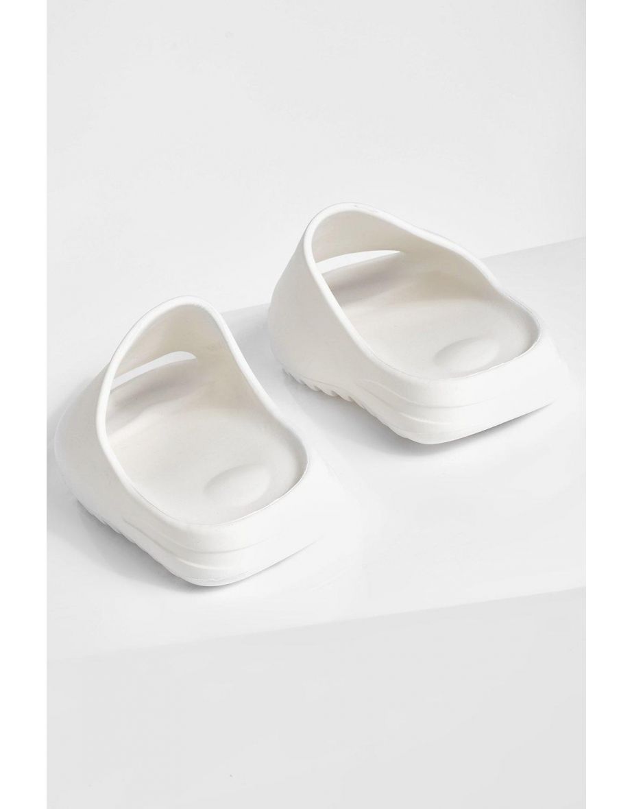 Wide Fit Chunky Sliders - white - 3