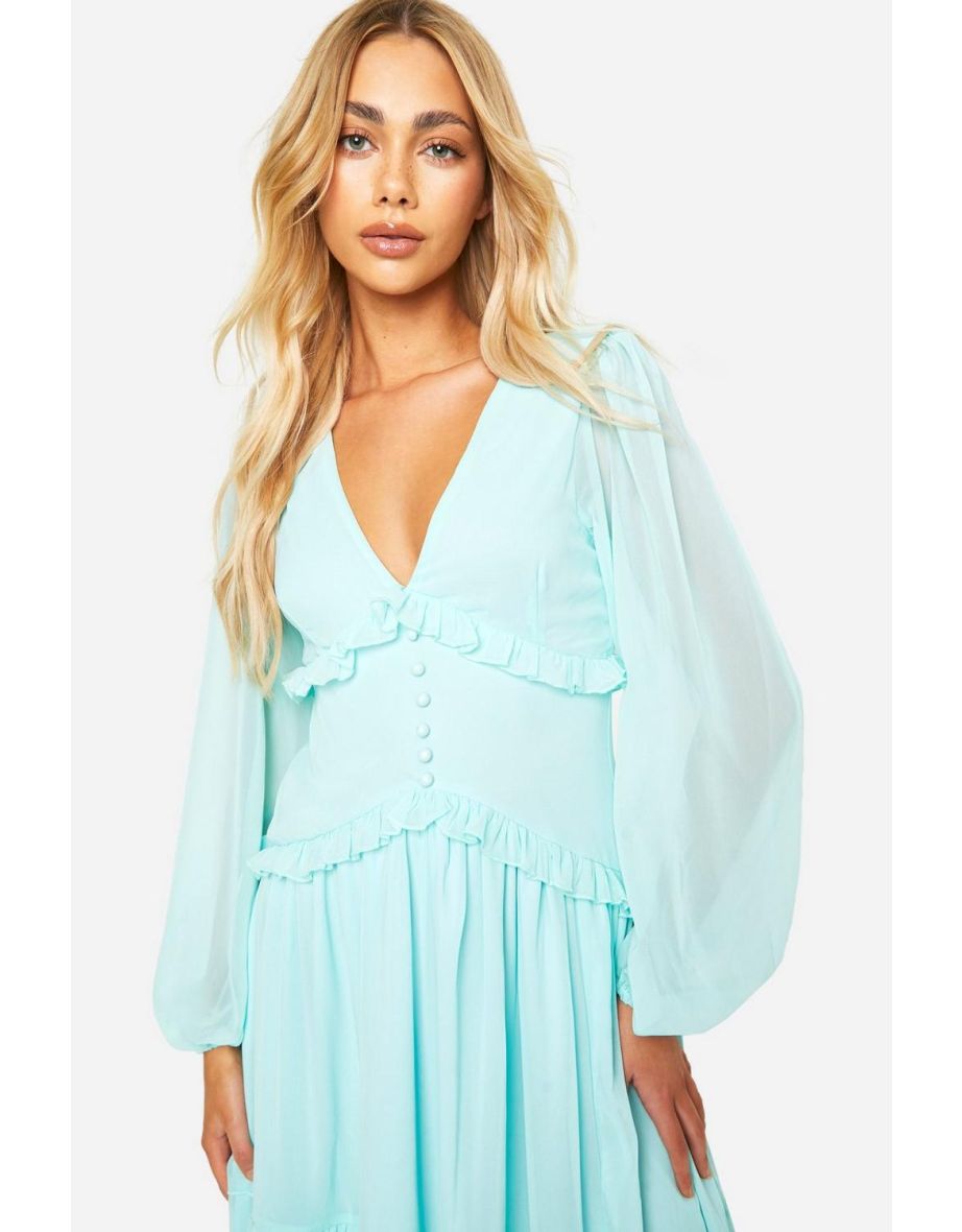 Ruffle Smock Dress - 3