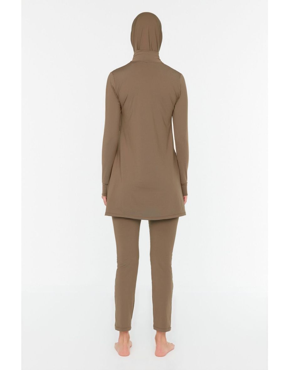 Swimsuit - Brown - Plain - 5