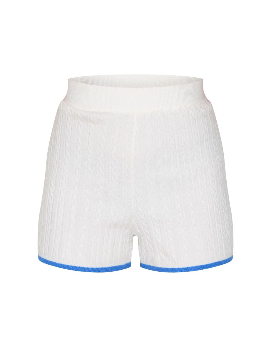 Petite Cream Knitted Hot Pants - 5