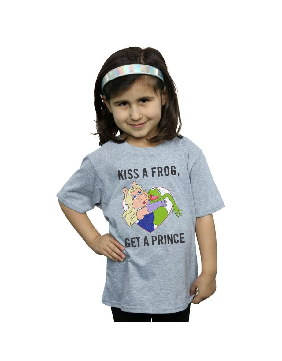 Disney Girls The Muppets Kiss A Frog Cotton T-Shirt - Sports Grey