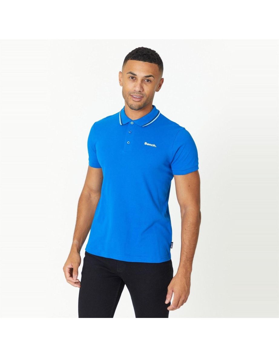 Bench Mens Gruff Short Sleeve Twin Tipped Polo Shirt