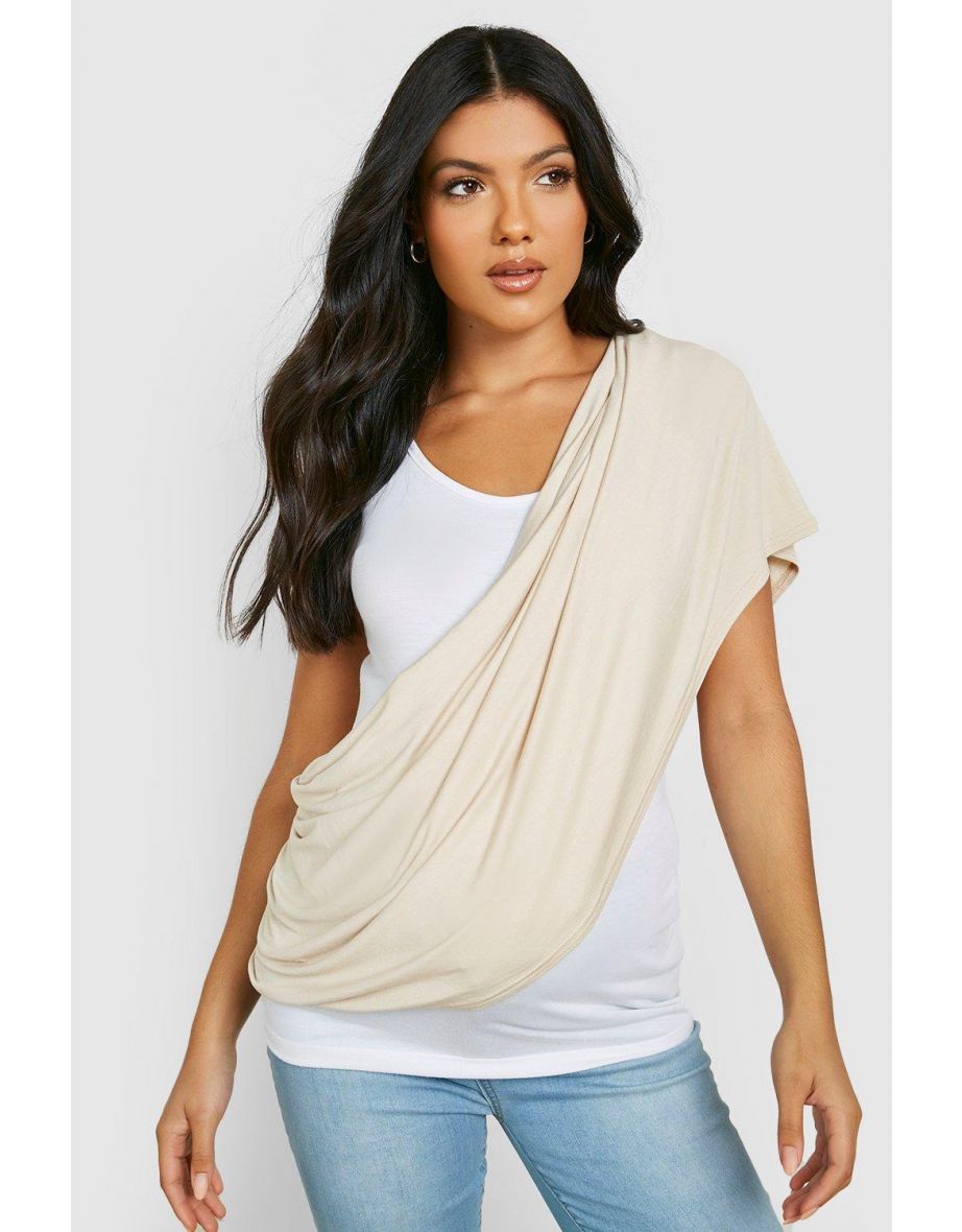 Maternity Nursing Shawl - oatmeal - 3