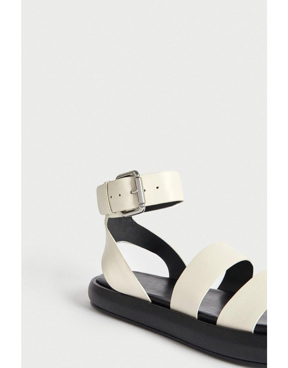 Real Leather Chunky Gladiator Sandal - 2