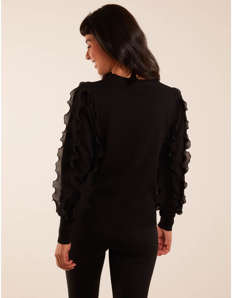 Frill Sleeve Jumper - 3