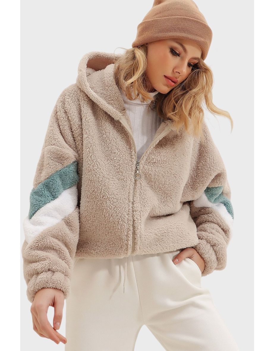 Sweatshirt - Beige - Oversize