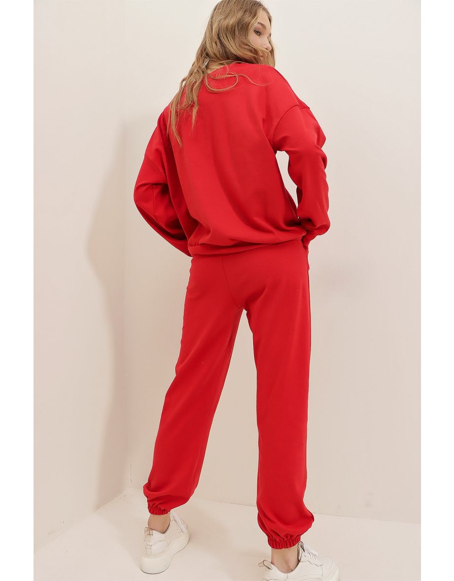 Sweatsuit - Red - Regular fit - 5