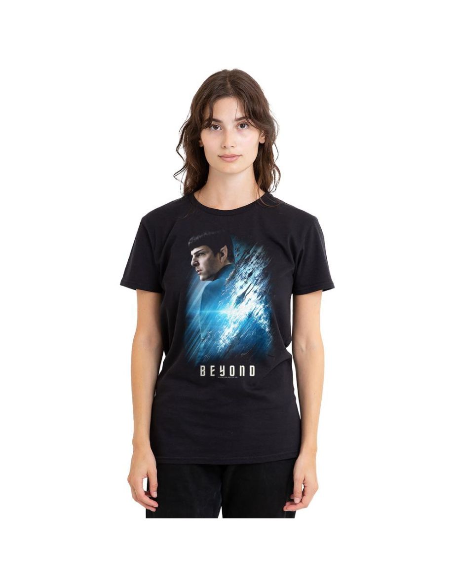 Star Trek Beyond Unisex Adult Spock Poster T-Shirt - Black